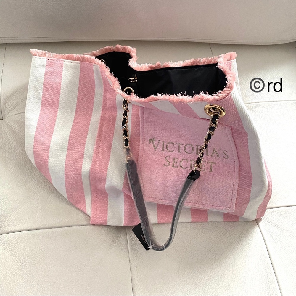 Victoria’s Secret Pink Stripe Beach Bag $58 - Picture 12 of 12